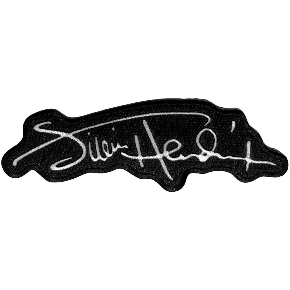 Jimi Hendrix - Signature Logo Patch - Schwarz/Weiß
